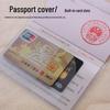Durable Transparent Waterproof Passport and Travel Document Holder with Multiple Card Slots