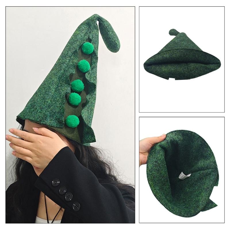 Halloween Party Retro Pea Hats Party Wear Cosplay Pointed Hat Accessory Halloween Decorations Masquerades Cosplay Costume