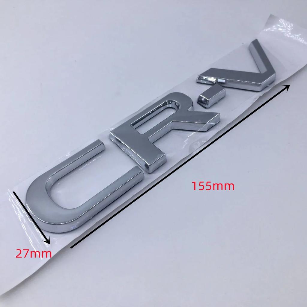 1pcs for Honda CR-V CRV ABS high quali Silver Black car Emblem Fender side Rear tail trunk badge sticker Decal styling
