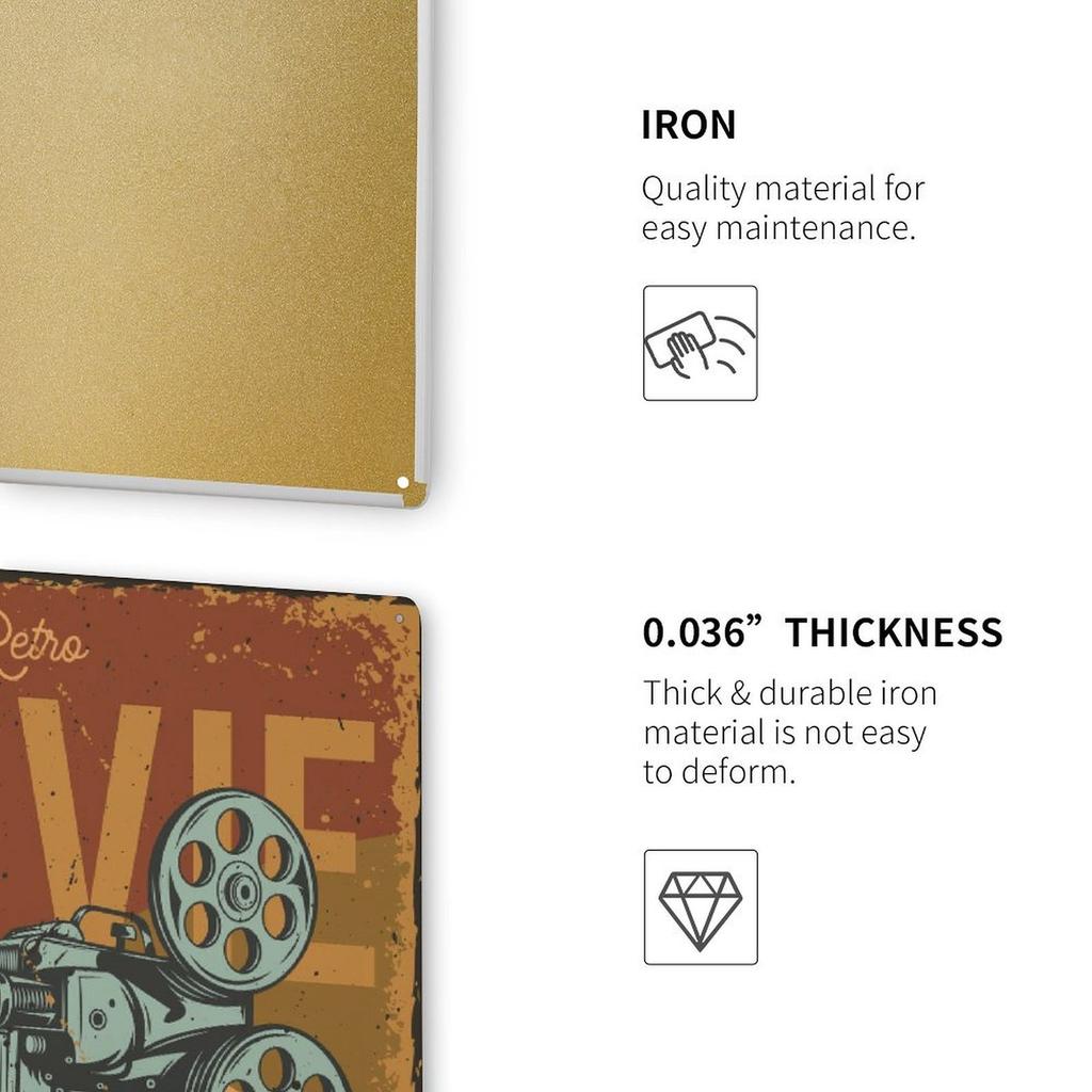 1Pc Vertical Metal Wall Sign Vintage Style 2030cm Or 3040cm Tin Poster For Bar Garage Home Wall Decoration