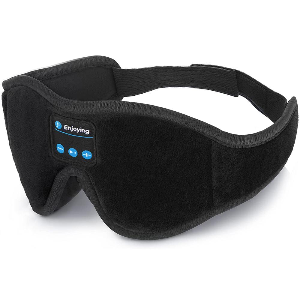 Прочные и безопасные маска для сна с Bluetooth-наушниками, 3D-маска для глаз, наушники для прослушивания музыки во время сна со встроенным HD-динамиком