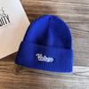 Fashion Letter Embroidery Neutral Casual Warm Knitted Hat For Autumn Winter And