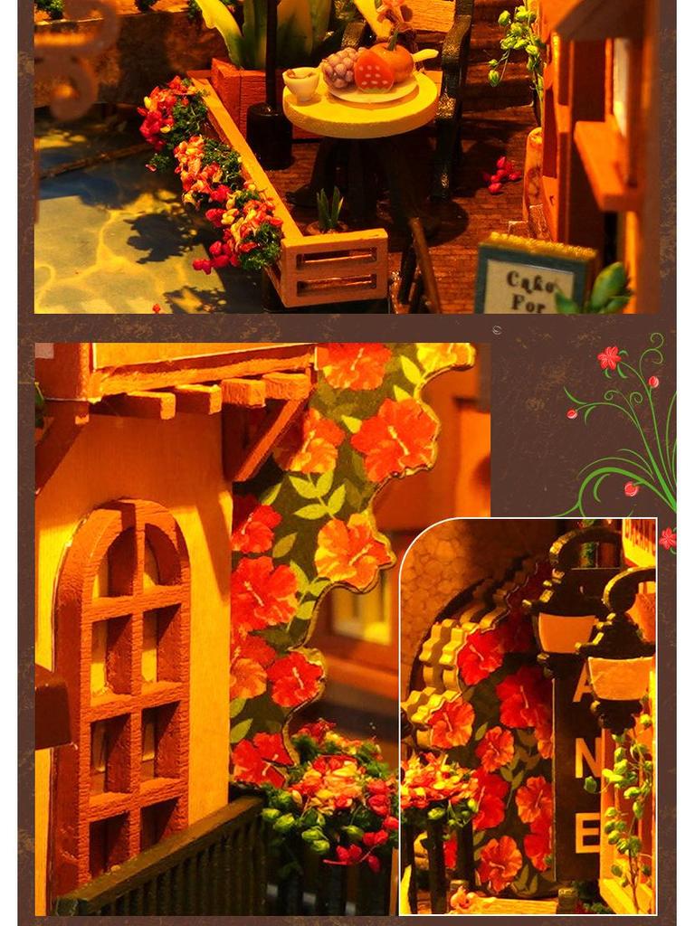 Модель книжной полки Tianyu DIY TC16 3D — креативное украшение ручной сборки и подарок на день рождения