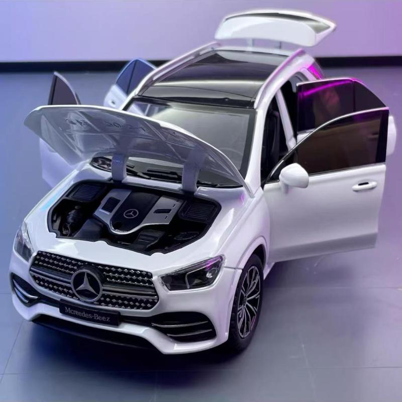 1:24 Mercedes-Benz GLE350 Внедорожник Высокодетализированная Металлическая Литая Модель автомобиля Звук Свет Оттяжка Коллекция Детская Игрушка Подарки