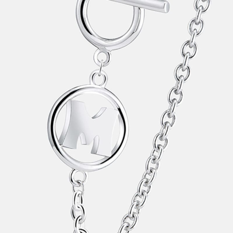 METROCITY JEWELRY Tuberare White Silver Bracelet A202SB9320WPQ