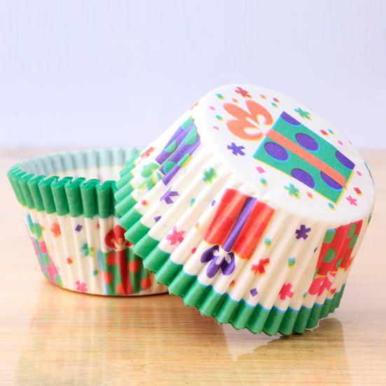 Simple DIY Cartoon Pattern Premium Microwave Safe Cupcake Liner Kitchen Tools Muffin Cup
