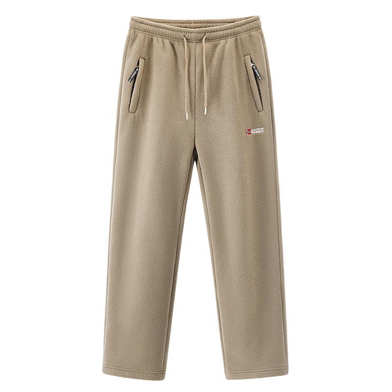 Мужской комплект зимней спортивной одежды, ретро тренировочная толстая флисовая куртка + брюки, комплект из двух предметов, повседневный лыжный костюм для бега