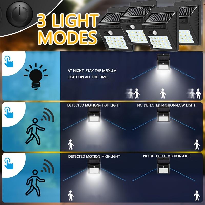 20LED Solar Lights Outdoor With 3 Mode Waterproof Motion Sensor Security Lighting LED Wall Street Lamp for Garden Porch Light