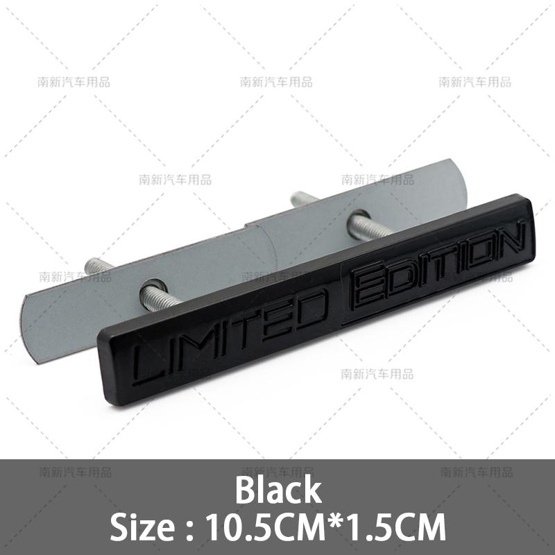Metal Limited Car Front Grill Emblem Stickers Rear Trunk Badge Decal For Jeep Wrangler Grand Cherokee Dodge SRT Challenger ALW1