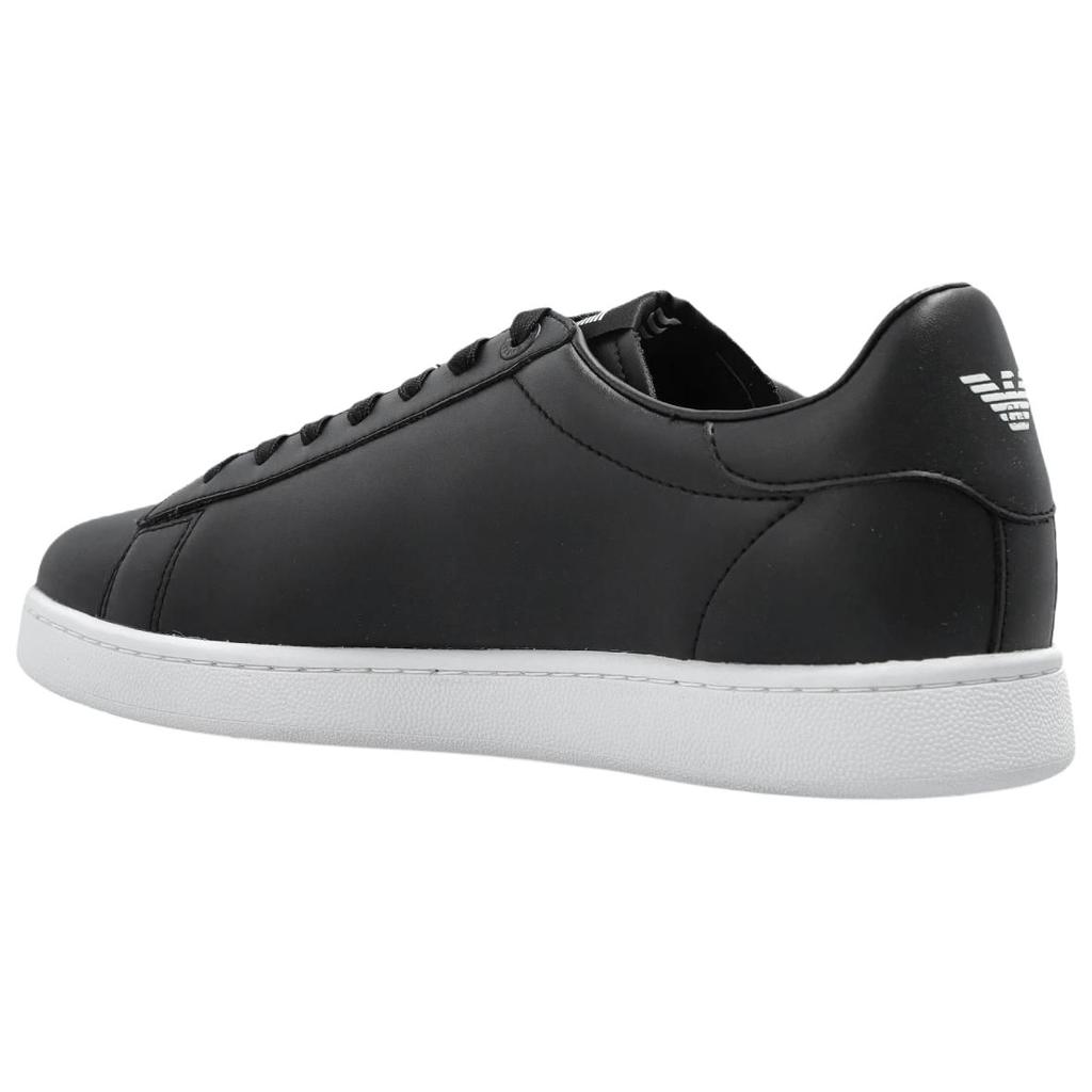 Emporio Armani EA7 Кожаные низкие кроссовки Мужские кроссовки Черный 7X000331AF10848UC001