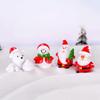 Bonsai Fairy Garden Micro Landscape Christmas Decor Miniature Snowman Santa Claus Figurines