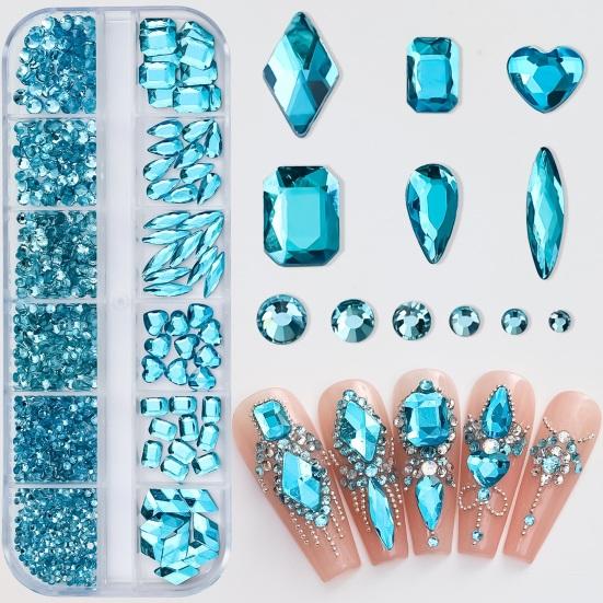 1 Box Sparkling with Rhinestones Nail Create Stunning 3D Nail Art Shiny Faux Crystal