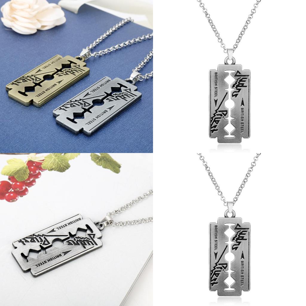 Кулон-ожерелье Judas Priest с лезвием из сплава для подарка и моды