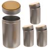 4Pcs Loose Leaf Tea Canisters Metal Gift Tins with Airtight Lids Functional Storage Jars for Coffee Beans Dried Fruit Kitchen