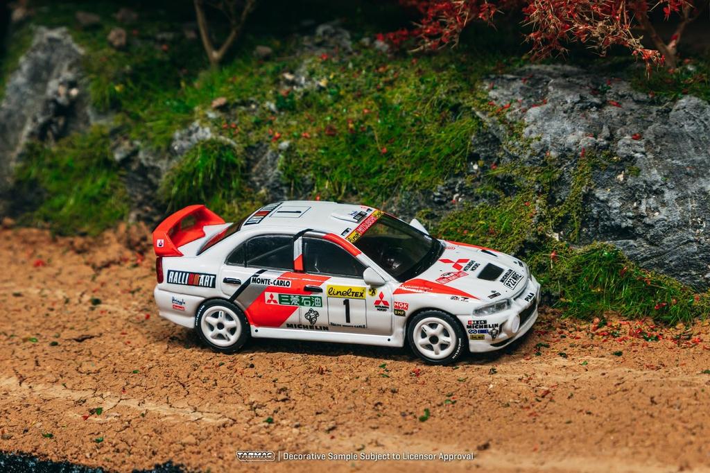 Speedmaster Japan TARMACWORKS Mitsubishi Lancer Evolution IV Rallye 1997 Tommi Harjanne Готовая модель 1/64 Монте-Карло Makinen/Seppo T64G-076-97MCR01