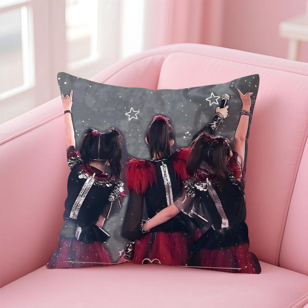 Girlgroup Metal BBBabymetal Cushion Cover Pillow Case Soft Skin Friendly Fabric Comfort Concealed Zipper