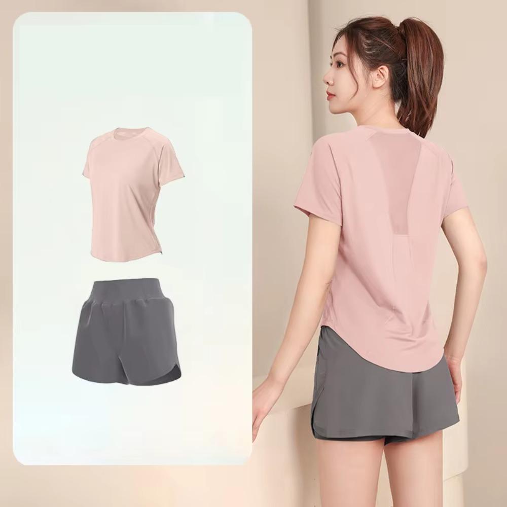 Short-Sleeved Professional Running Colothes Quick-Drying Material Breathable Fabric Yoga Clothes Comfortable Fit Lightweight