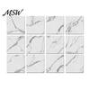 Protective Surface Cover for Old Walls 12PCS Imitation Marble Pattern Wall Stickers, Self-Adhesive Waterproof EVA Peel And Stick Tiles Tiles, Scratch
