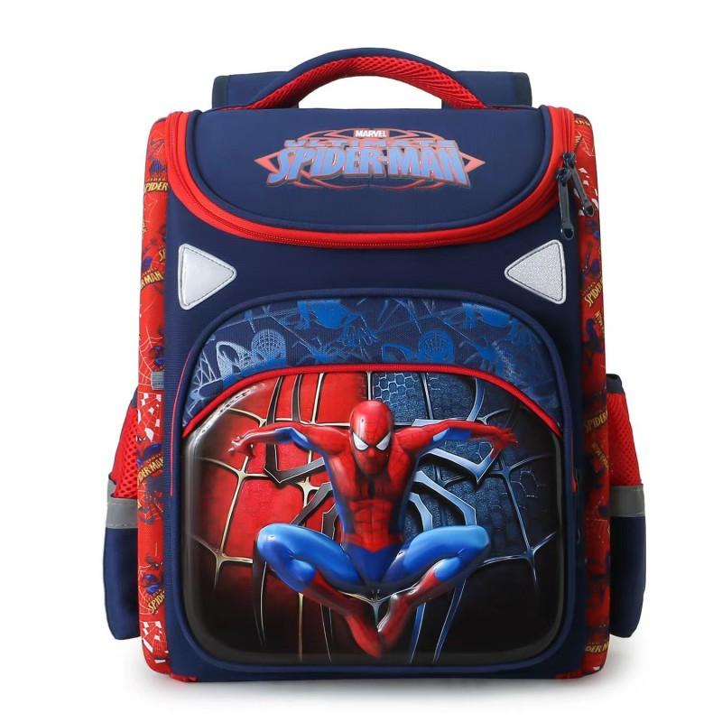 Kids Lightweight School Backpack Grades 2-6 Cartoon Spider-Man Design Breathable Reflective Safety Features