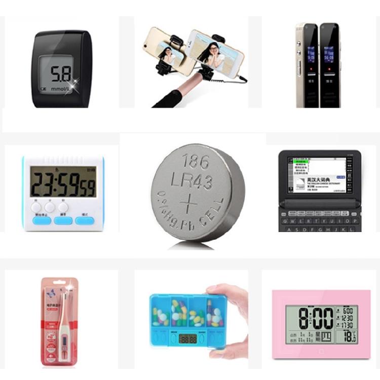 10Pcs AG12 LR43 Button Batteries 1.5V Alkaline Button Coin Battery for Toys Watches And More AG12/SR43W/SR43/386