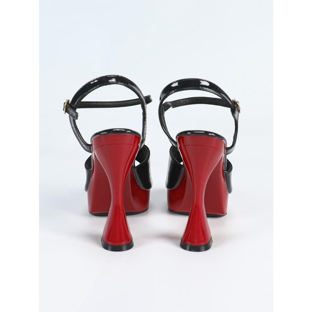 New 12CM Sexy Fashionable Transparent Nightclub Thick Heel Crystal Square Head Non-slip Rhinestone LFD-1987-Q19