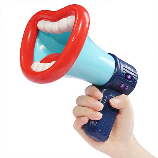 Смешной Мегафон с Большим Ртом, Запись, Изменение Голоса, Детский Микрофон, Игрушка, Сувениры для Вечеринки