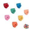 100pcs Mini Heart Claw Clips Tiny Cute Hairpin Hair Decoration Accessories Children Colorful Hair Cl
