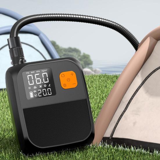 Воздушный насос 25 PSI с аккумулятором 8000 мАч, перезаряжаемый насос для сапборда, электрический портативный автомобильный надуватель с цифровым дисплеем, инструмент для быстрого надувания