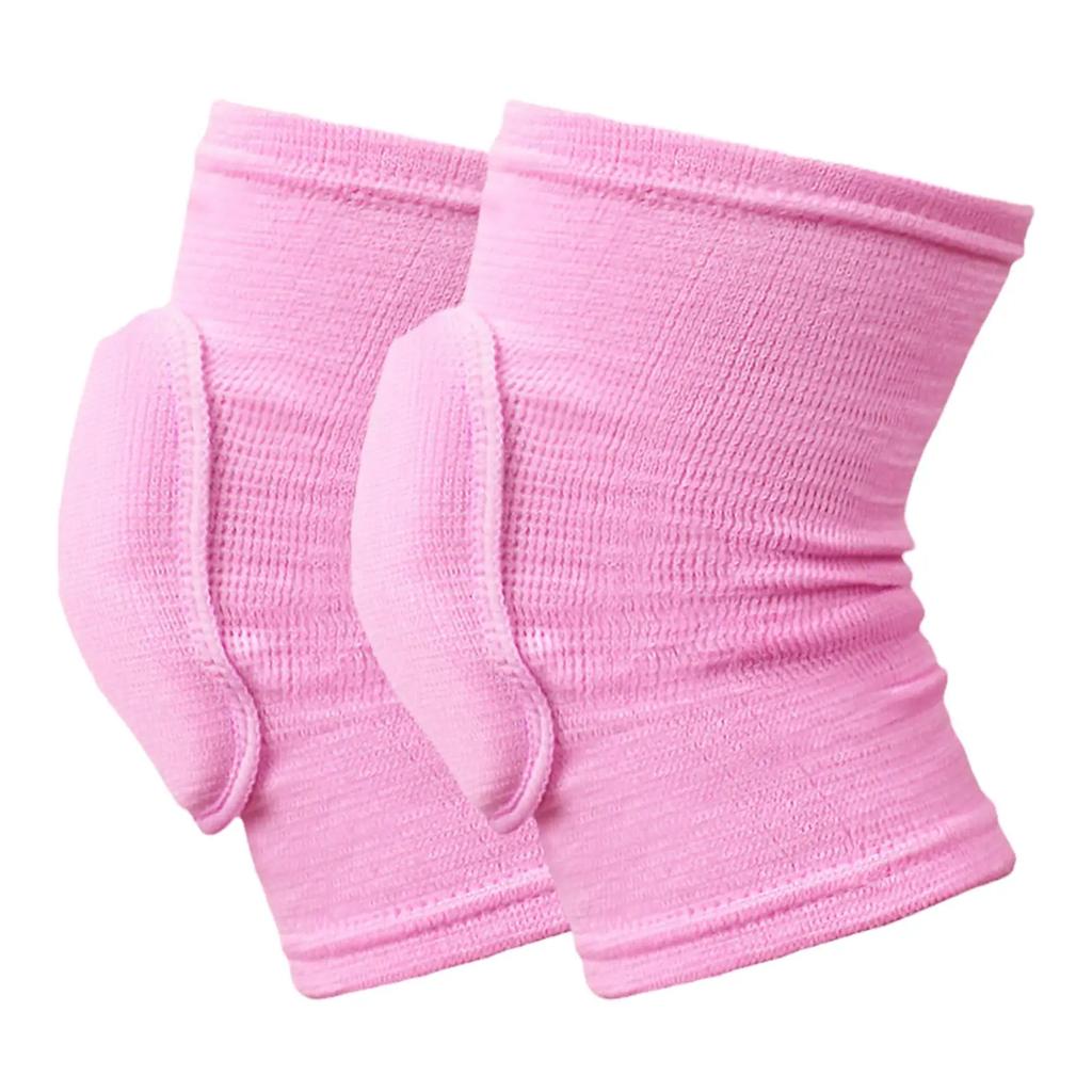 2Pcs Sports Compression Knee Pads Elastic Knee Protector Thickened Sponge Knee Brace Support For Dancing Workout Training
