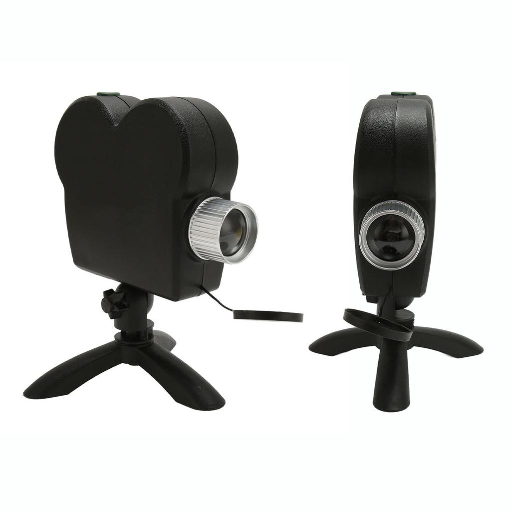 Проектор на Хэллоуин с регулируемой подставкой для занавесок, страшный узор, проекционная лампа на окно для Хэллоуина