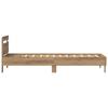 Bed Frame Artisan Oak 75 x 190 cm Engineered Wood