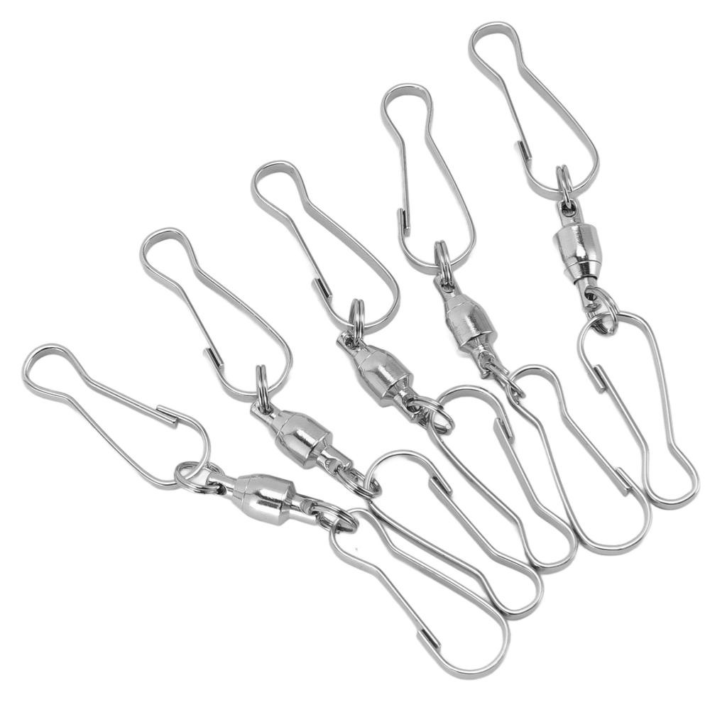 20pcs Windsock Clips Stainless Steel 360 Degree Rotation Dual Clip Wind Hangers for Wind Bird Feeders Solar Lights Flags