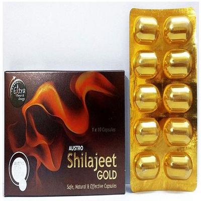 Austro Labs Аюрведические капсулы с мумие для мужчин длительного действия, 10 капсул