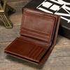 Leather Men's Wallet Rfid Anti-theft Wallet Short First Layer Cowhide Multi-card Men's Wallet Coin Purse