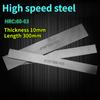 HRC62 Быстрорежущая сталь Толщина 10мм Длина 300мм Сталь HSS 4241 Деревообрабатывающие инструменты Резные лезвия DIY Нож Сырье