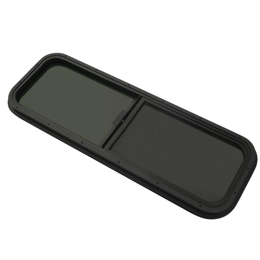 Rectangular RV Window, 42" W X 12" H Camper Windows Replacement Horizontal Sliding RV Windows Camper with Trim Ring