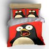 Shocked penguin faces pattern. Bedding sets Duvet cover sets Duvet covers Pillowcases(1 * Duvet Cover 2 * Pillowcases, without duvet insert)