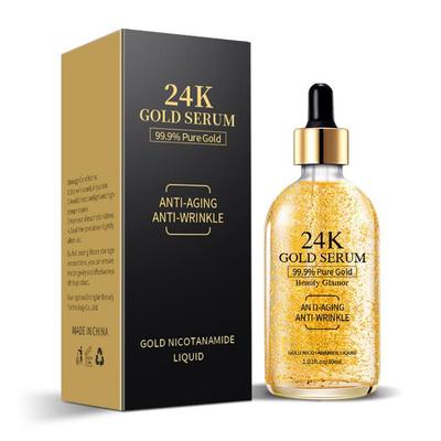 Сыворотка с никотинамидом 24K Gold - омолаживающее и увлажняющее средство для лица, 99,9% чистого золота + ниацинамид, сияющая, упругая и напитанная кожа