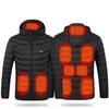 Men's Dual-Control USB Heated Cotton Coat with Nine-Zone Electric Heating