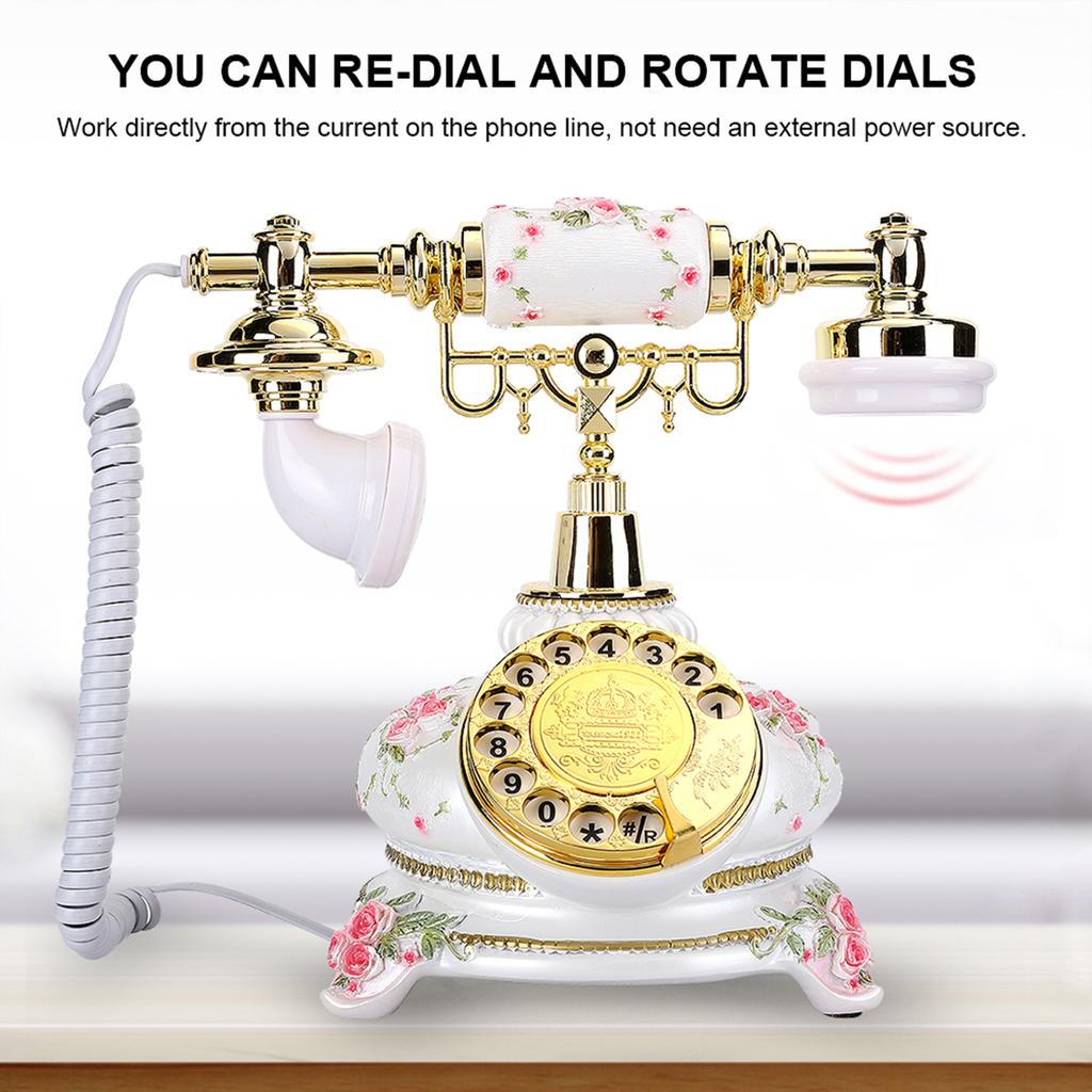 Вращающийся диск антикварные телефоны телефон ретро деревенский стиль винтажная трубка стационарный телефон