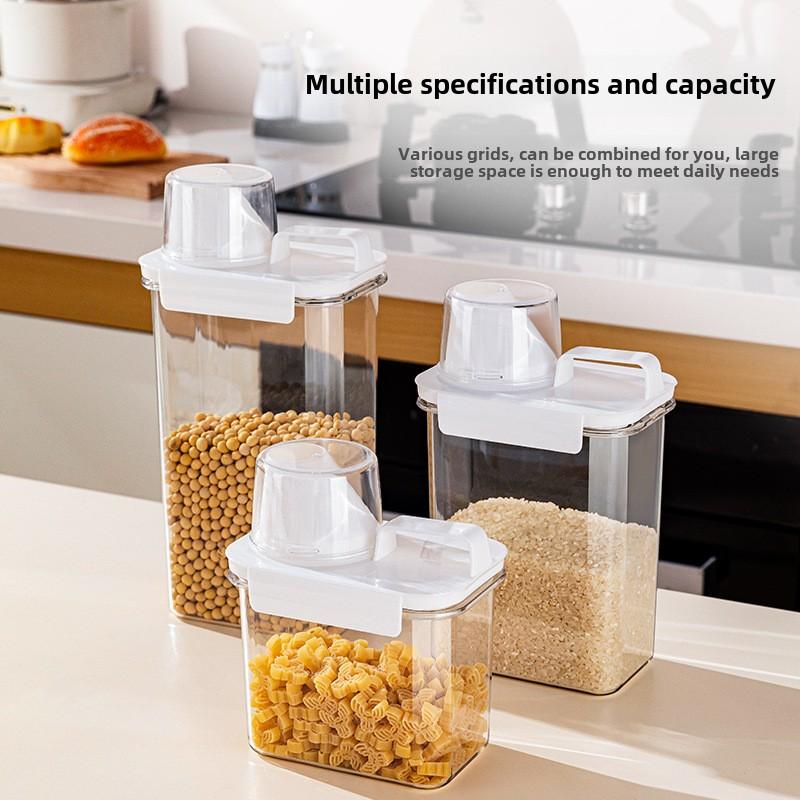 Герметичные контейнеры для хранения продуктов, набор кухонных канистр для организации кладовой, крупы, муки, сахара, риса, макаронных изделий и многого другого, 2,1–3 л