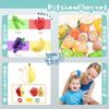 Button Moon Play Kitchen Toys with Educational DIY Passes Food Sanitation Play Cooking Pretend Play Set, 60PCS, Basket, Toys, Children, Fruits,