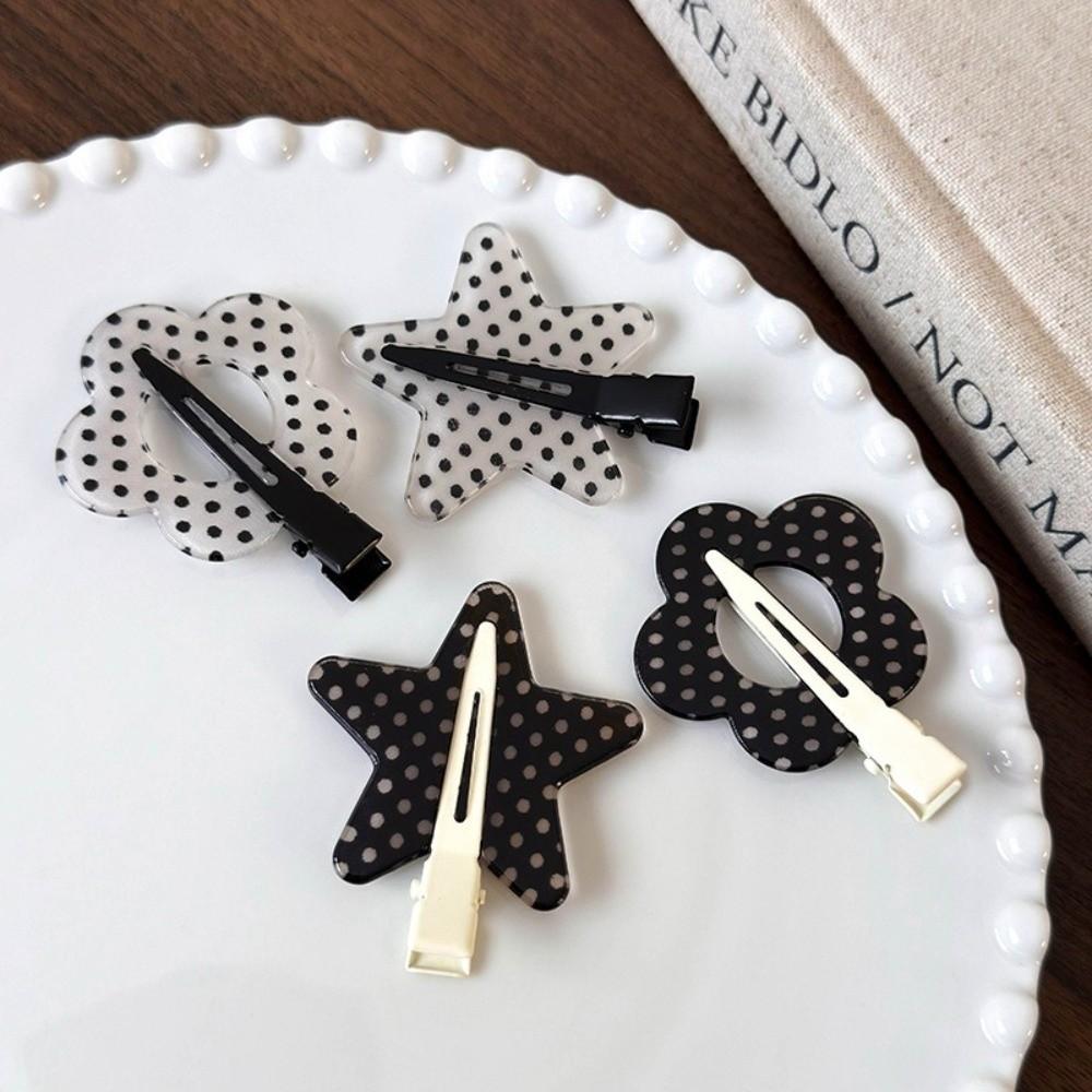 Polka Dot Hair Clips Minimalist Design BB Clip Head Side Clip Women Girl Hair Styling Accessories
