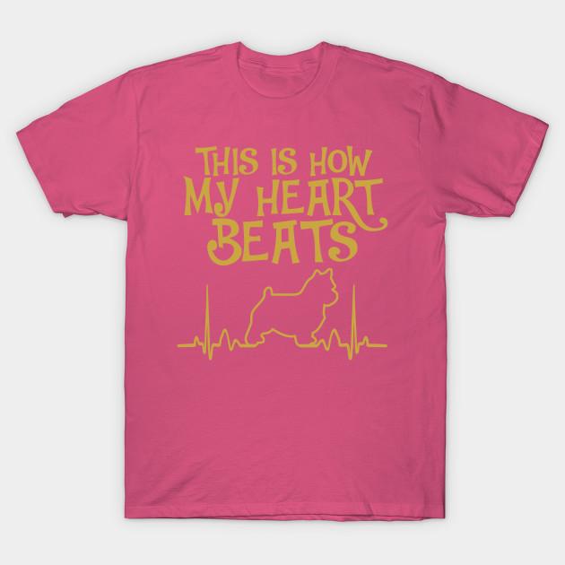 For Women This Is How My Heartbeats Dog Norwich Terrier T Shirt 90S Korean Style Tee 100% Cotton Picture Custom Round Collar