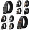 Men'S Cowhide Belt High-End Automatic Buckle Leather Belt Men'S Middle-Aged And Young Leisure Business Belt Men