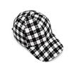 Шапка женская осенне-зимняя солнцезащитная шапка зимняя теплая бейсболка кепка в клетку