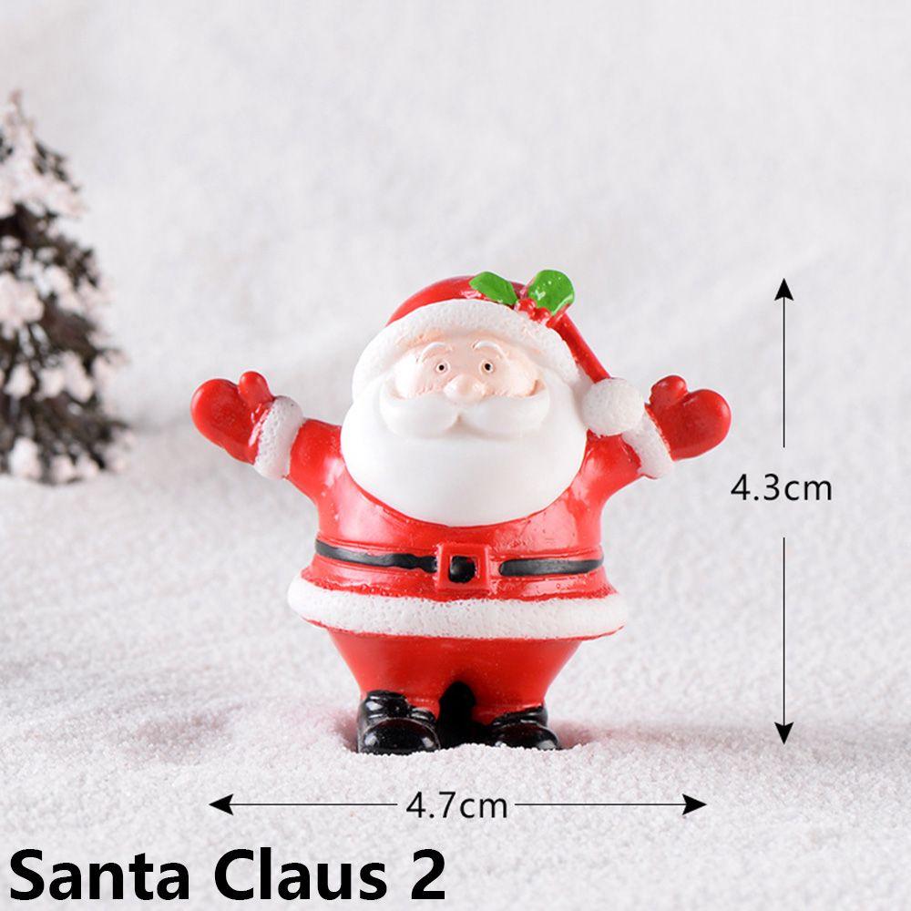 Home Decor Fairy Garden Snowman Figurine Mini Santa Claus Christmas Decorations Xmas Ornament