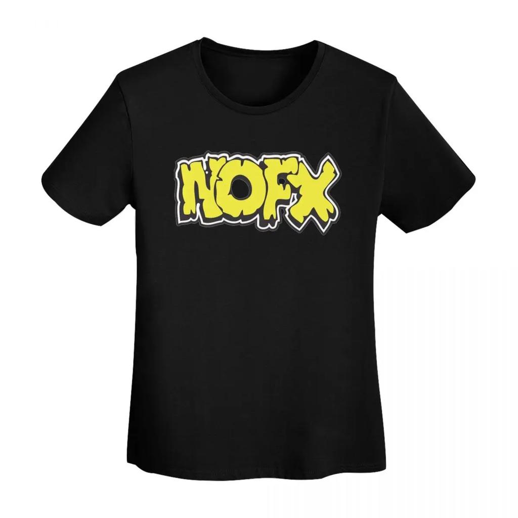 Футболка с черепом NOFX Final Tour Женская с коротким рукавом Круглый вырез Уличный стиль Хлопок Летние футболки Уличный стиль