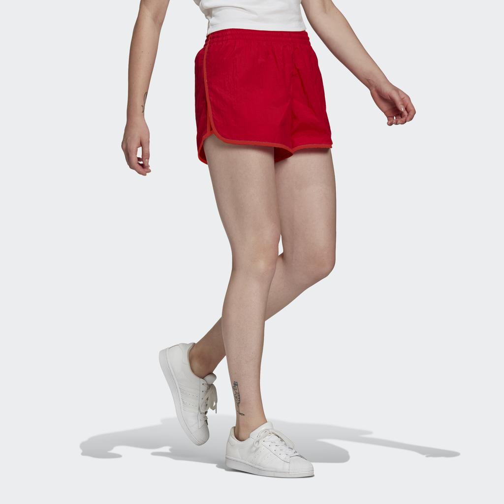 adidas Originals Повседневные шорты с 3 полосками Женские Красный Средний GN2886