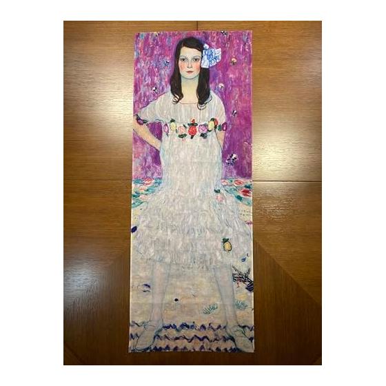 Ukiyo-e Tenugui Towel - Gustav Klimt "Portrait of Adele Bloch-Bauer I" - 100% Cotton - Premium Japanese Tenugui Fabric (Tokuoka) for Vivid Patterns -